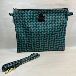 BRIC'S X-BAG ZIPPERED HOUNDSTOOTH TRAVEL POUCH/CROSSBODY